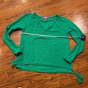 Lilly Pulitzer Vibrant Green Long Sleeve Top